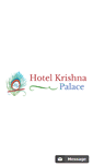 Mobile Screenshot of hotelkrishnapalace.com